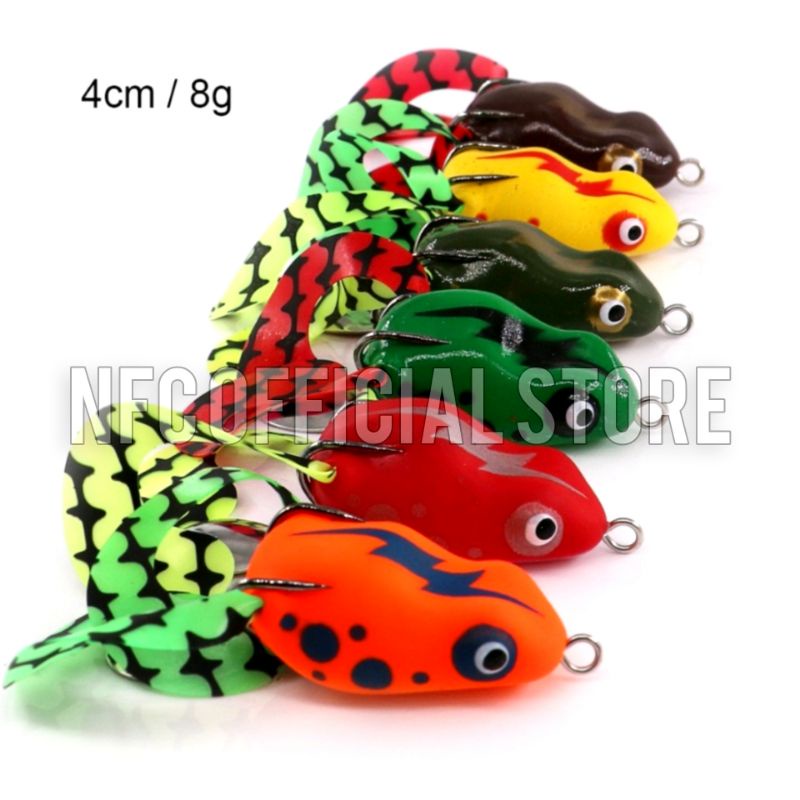 Soft frog SUPER KILLER 4 cm 8 gram LONG CAST umpan Gabus &amp; Toman