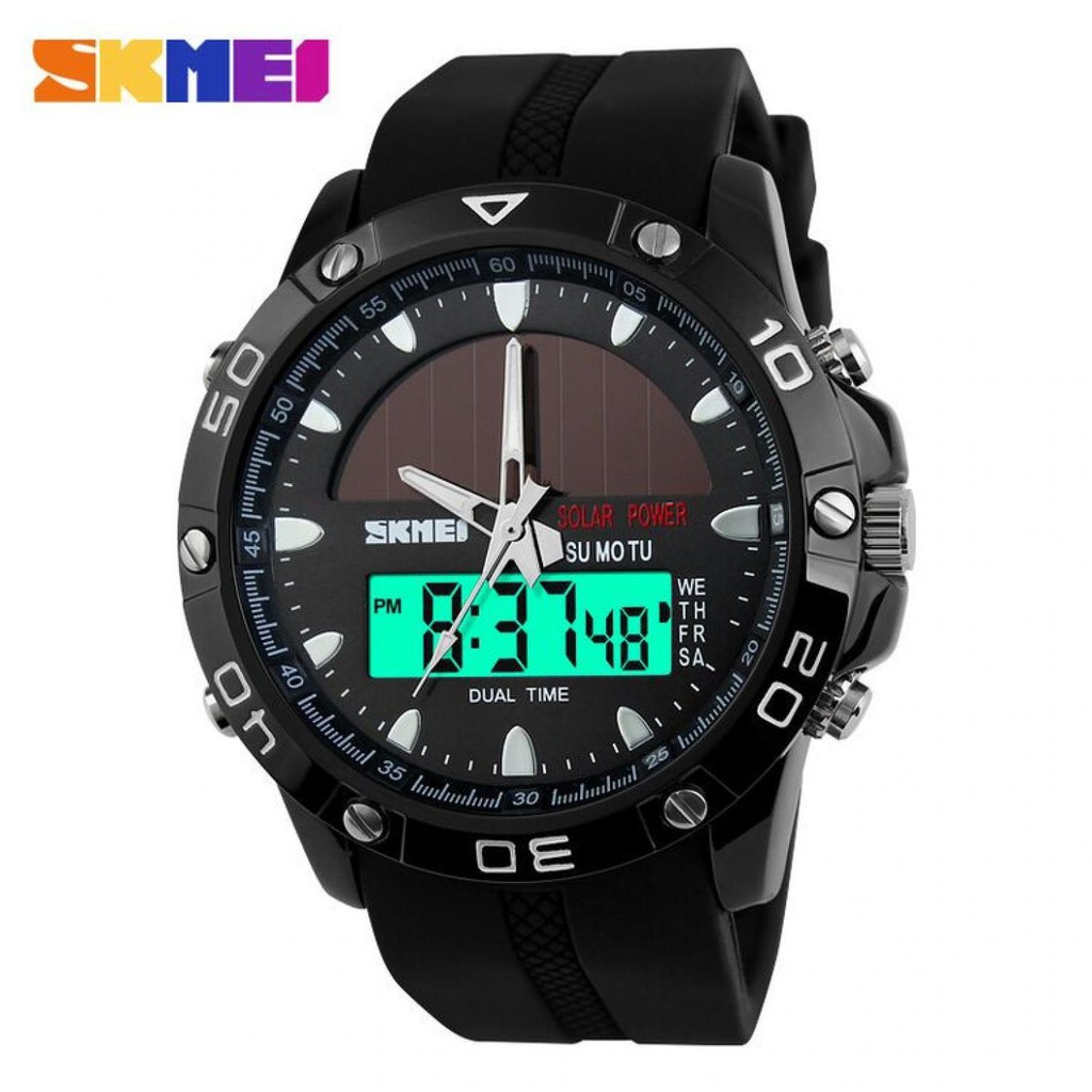 SKMEI Jam Tangan Analog Digital Pria - AD1064E [Hitam]