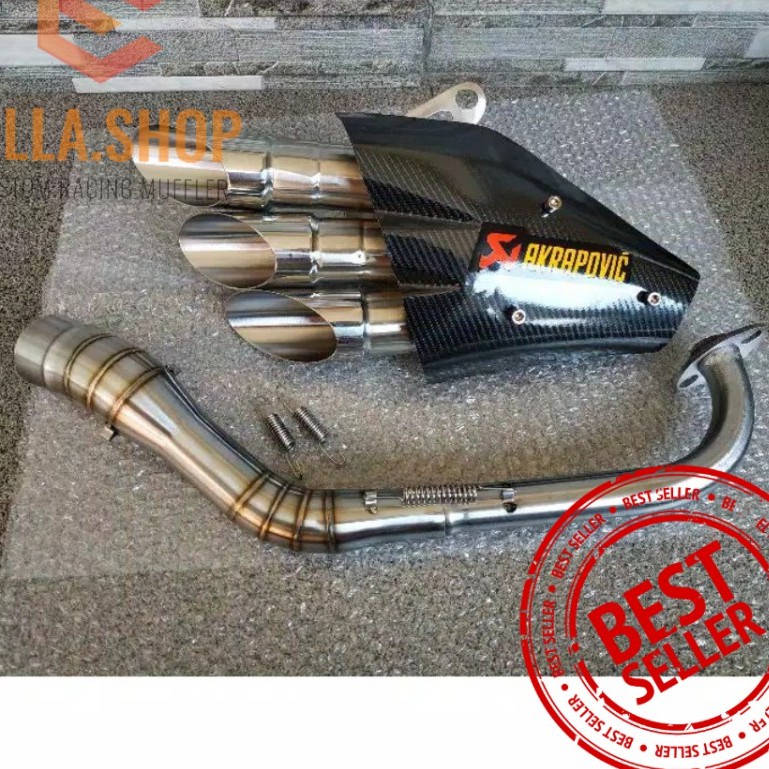 Knalpot Akrapovic cabang 3 motor matic ADV PCX NMAX XMAX AEROX