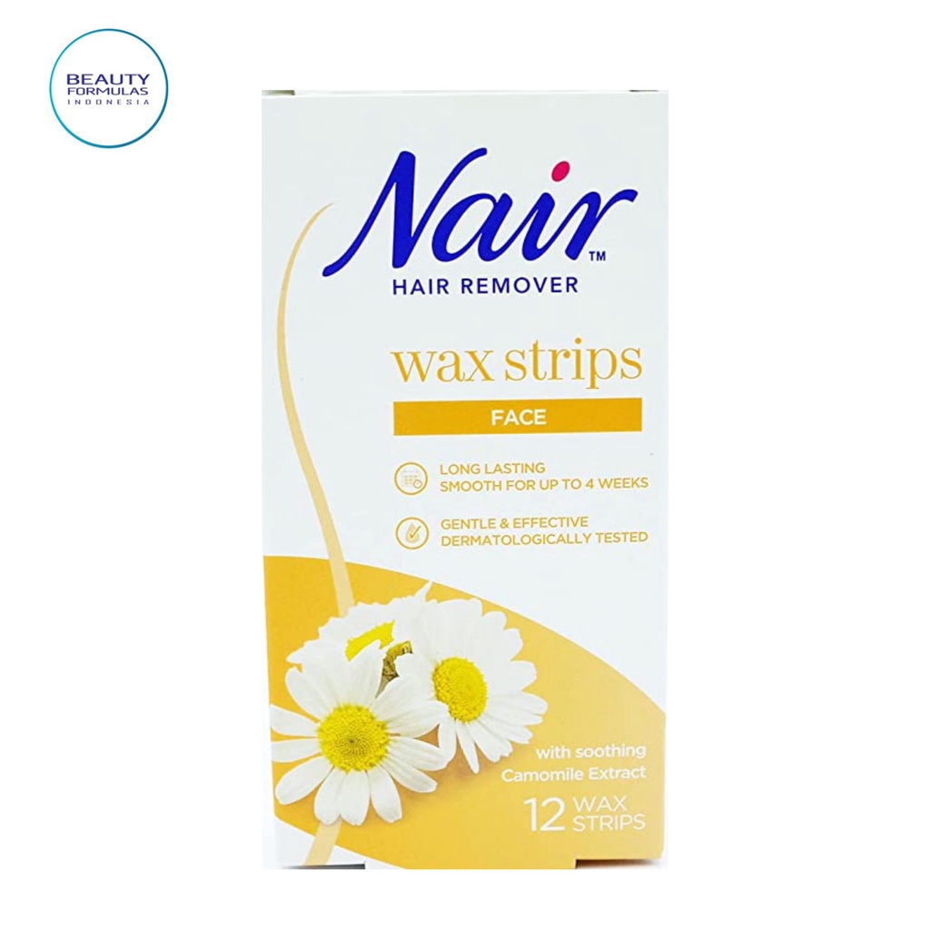 Nair Facial Wax Strips 12 Strips