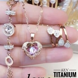 titanium set perhiasan wanita R43