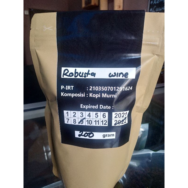 

Kopi dampit robusta wine 200gr