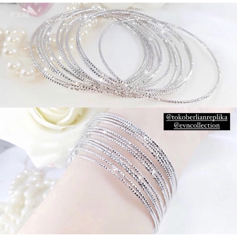 Gelang Keroncong Wanita Model Emas Asli / Keroncong Anti Karat Premium