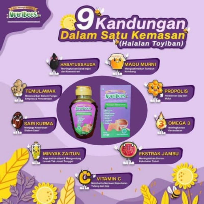 

Madu Star Nutribees Penambah nafsu makan 150gr