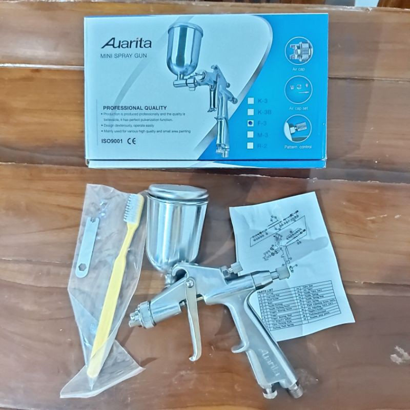 spray gun f3 auarita original alat penyemprot cat