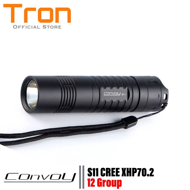 Senter Convoy S11 Cree XHP70.2 12 Group LED Flashlight