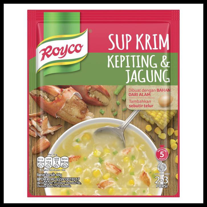 Royco Sup Krim Kepiting Jagung 44g Shopee Indonesia