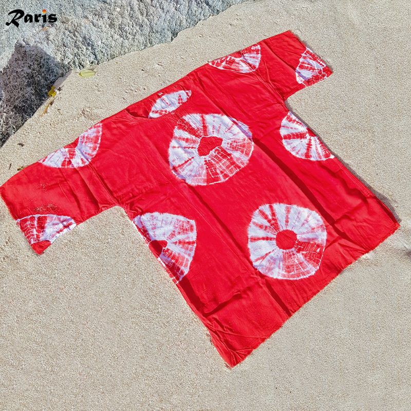 Baju / Kaos Tie Dye Pria Wanita Asli Bali - Merah - Ringer Tie Dye