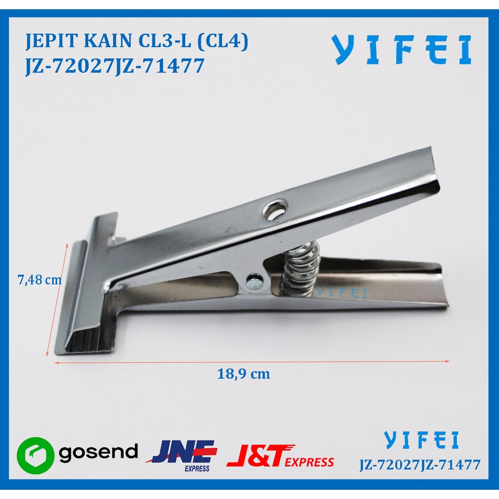 Penjepit Kain Bahan/Jepit Kain CL3-L (CL4) YIFEI-72027JZ-71477