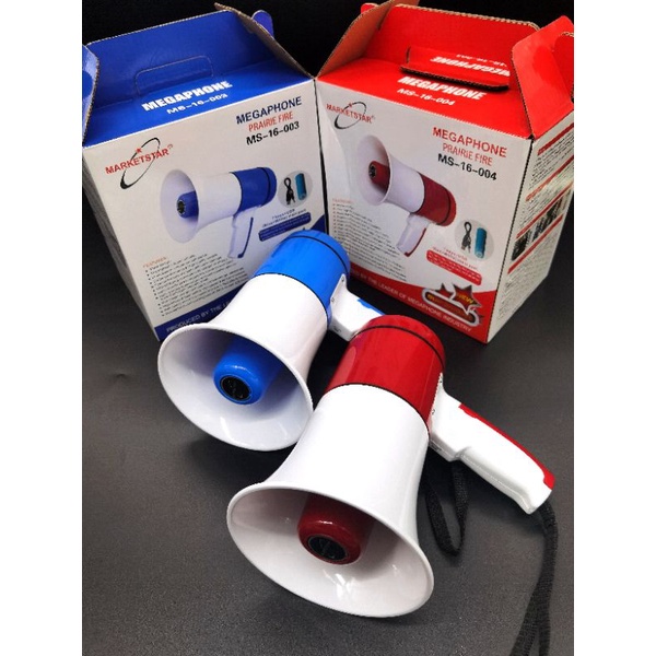 Hand Megaphone Portable dengan Batterai, Pengeras Suara Portable Genggam Tangan, 15watt jangkauan 500meter