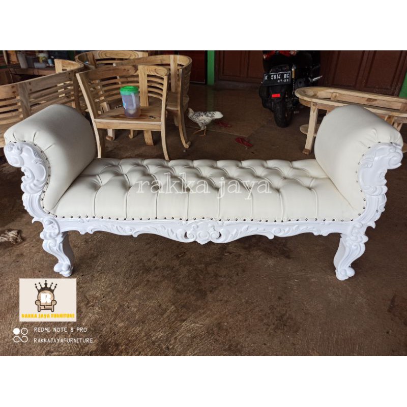 SOFA STOOL SYAHRINI JUMBO UKIR DUCO MEWAH