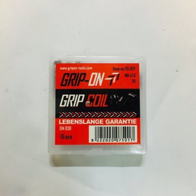 Grip Coil Recoil M6x1.0 2D Grip On Grip Coil 15 Pcs