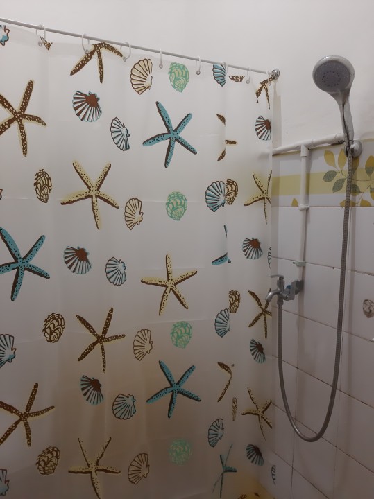 (anti Air)gorden  Kamar Mandi -bintang Laut- 180x180 Cm