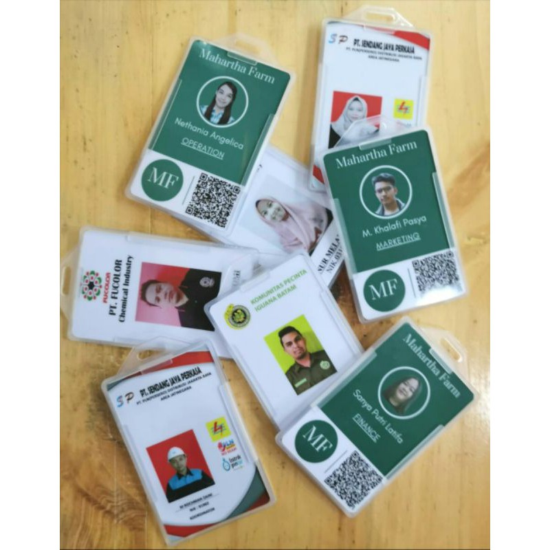 

Cetak ID Card Name Tag Member Card, Kartu Anggota Free Casing, Print Custom