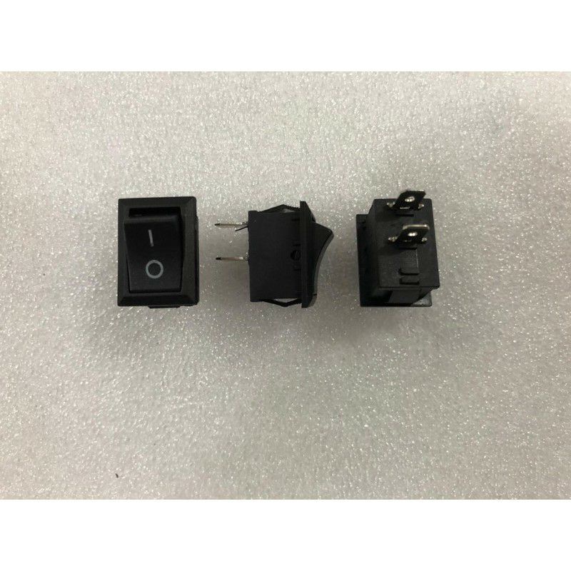 Rocker switch mini hitam 2 pin / 2 kaki ON OFF ROCKER SWITCH