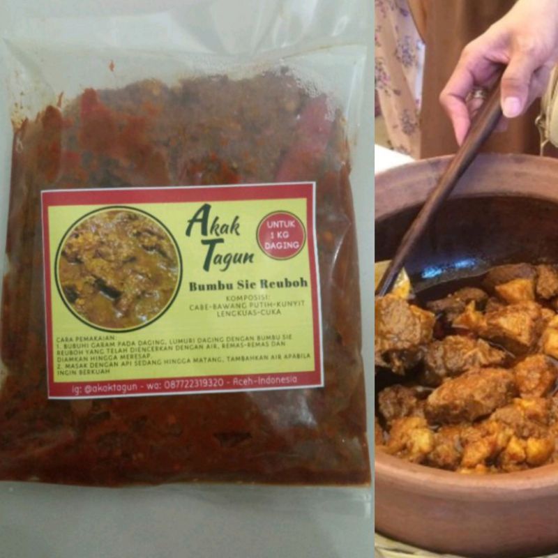 

Bumbu Basah Sie Reuboh untuk 1 kg Daging