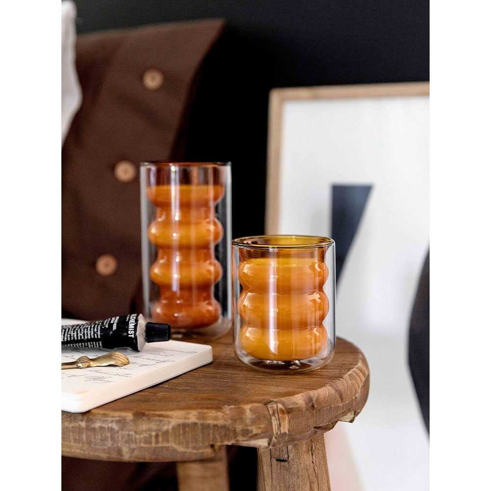 TD-DA YUCHI Gelas Cangkir Minum Double Layer 225ml - JJ915