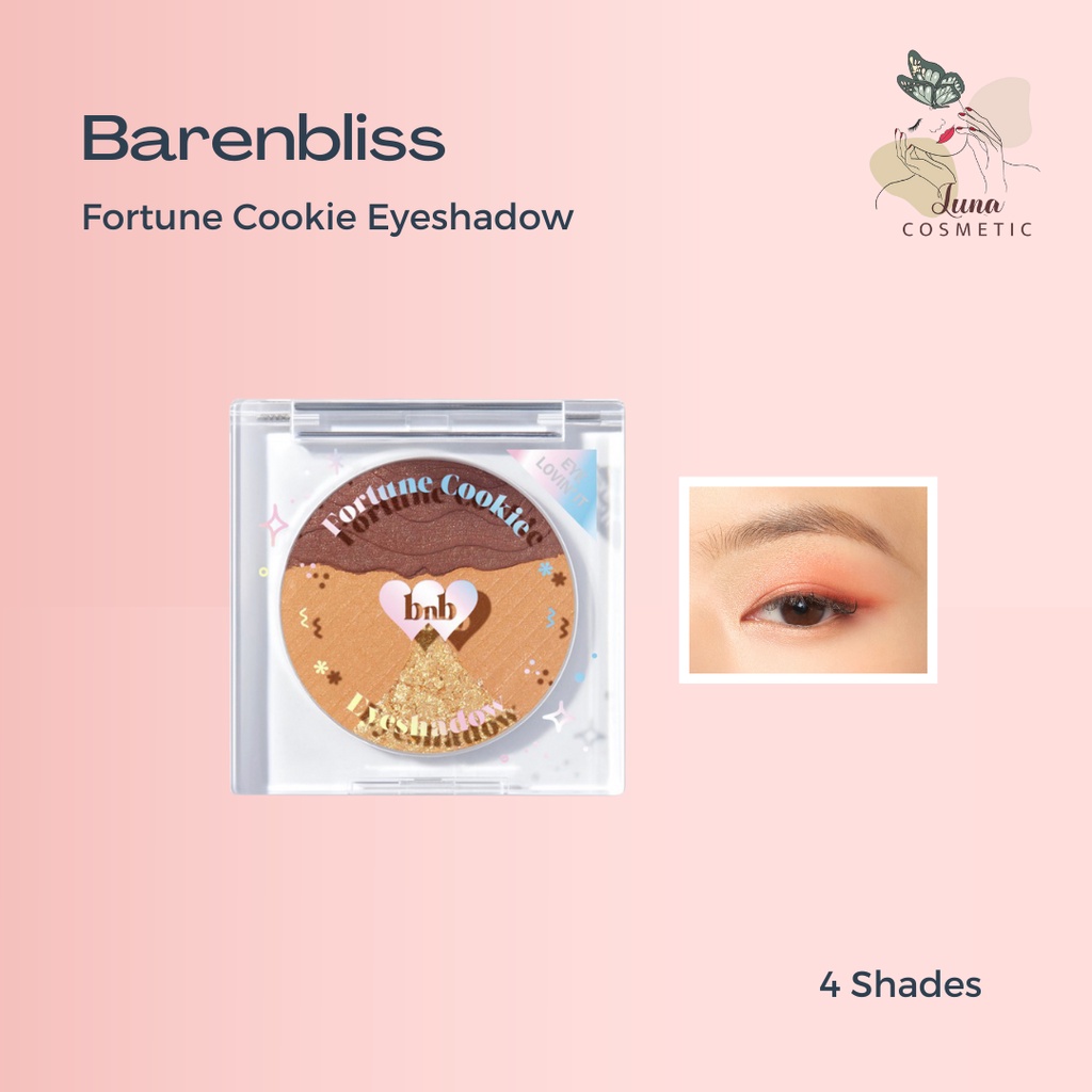 BNB barenbliss Fortune Cookie Eyeshadow Kosmetik Korea Eyes Pallete Make Up Natural Pigmented BPOM Tahan Lama