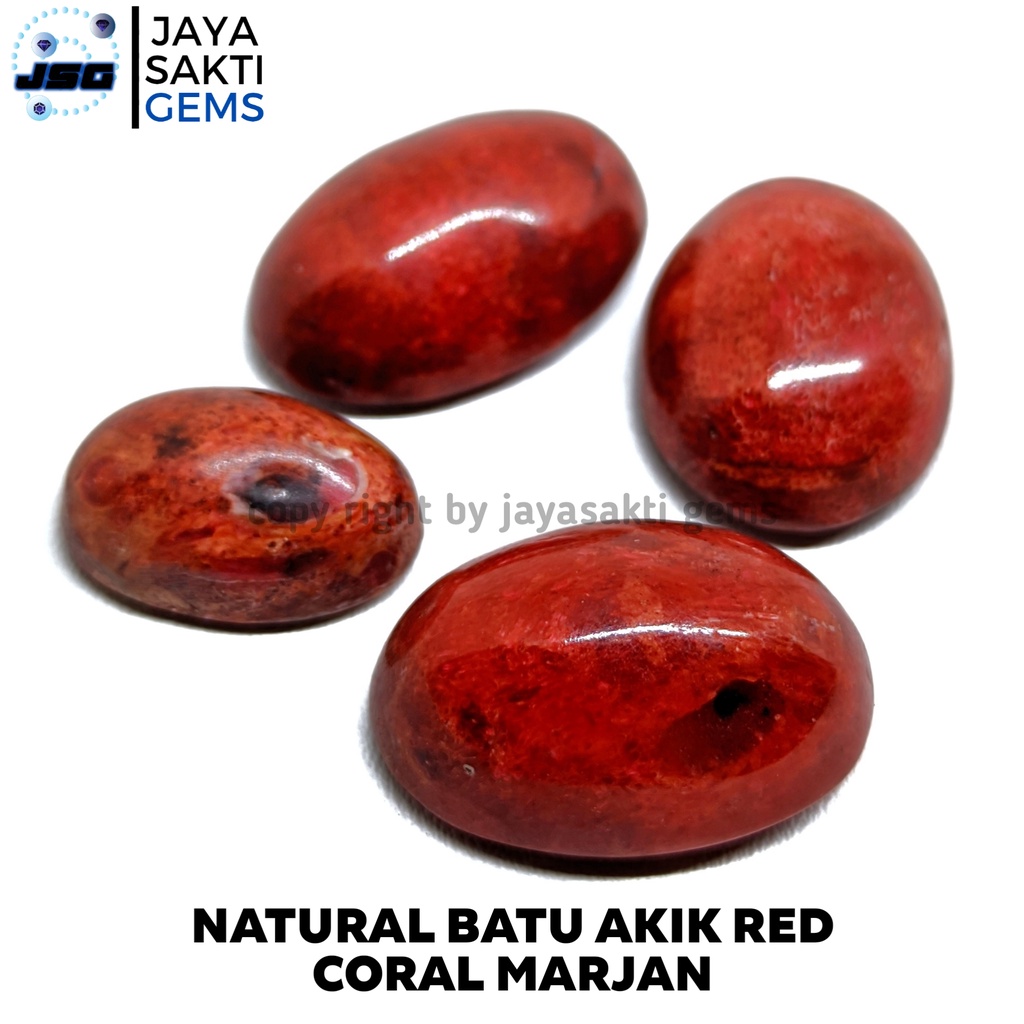 Natural Batu Akik Red Coral Marjan