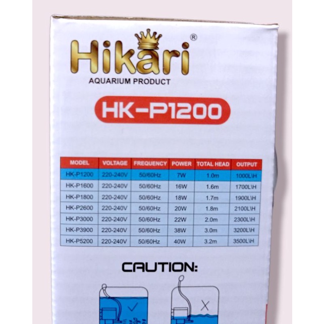 Pompa Aquarium kolam kecil HIKARI HK P 1200