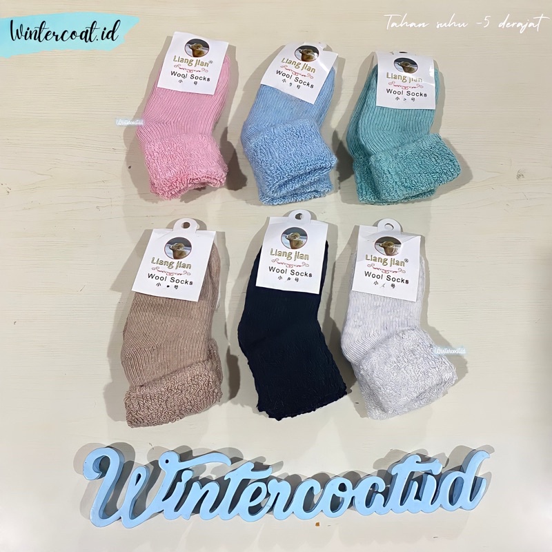 READY INDONESIA Kaos kaki musim dingin bulu wool domba anak bayi baby kids children winter socks