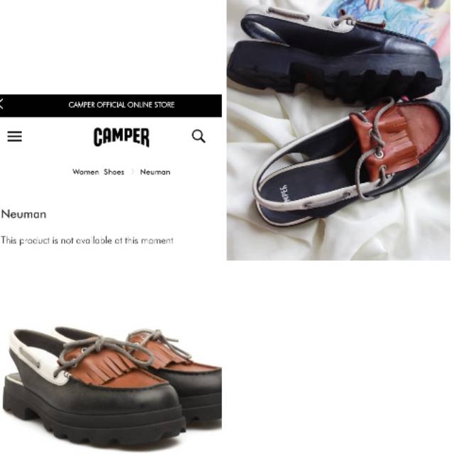 Camper Original Genuine Leather Platform Shoes Sepatu Kulit Asli Second Preloved Original