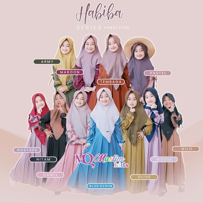 (STOK HABIS) Habiba Series Kids by MQ Muslim