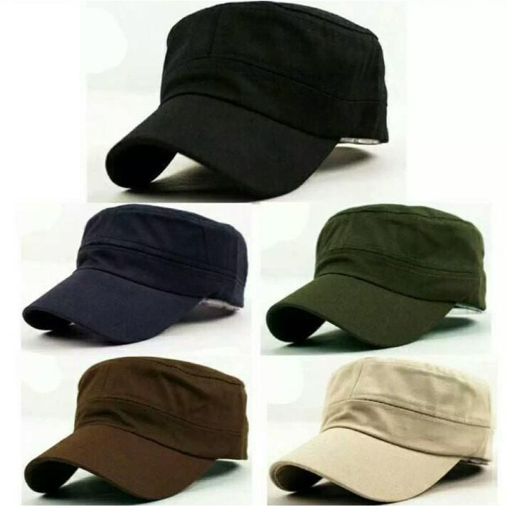 Topi Komando Polos/topi militer Pria Wanita/topi pria dan wanita