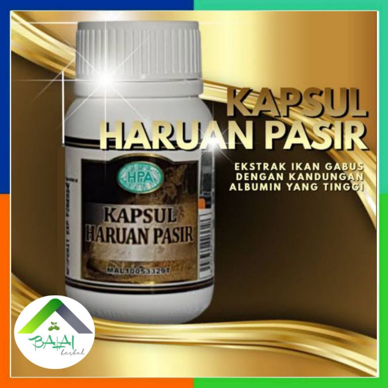 Kapsul Haruan Pasir Malaysia (extrak albumin) Ikan Kutuk Asli HPA International