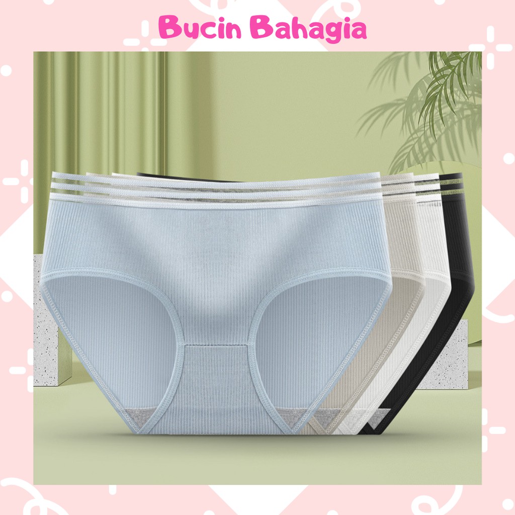 Celana Dalam Wanita Bahan Polos Untuk Wanita Underwears import CD34