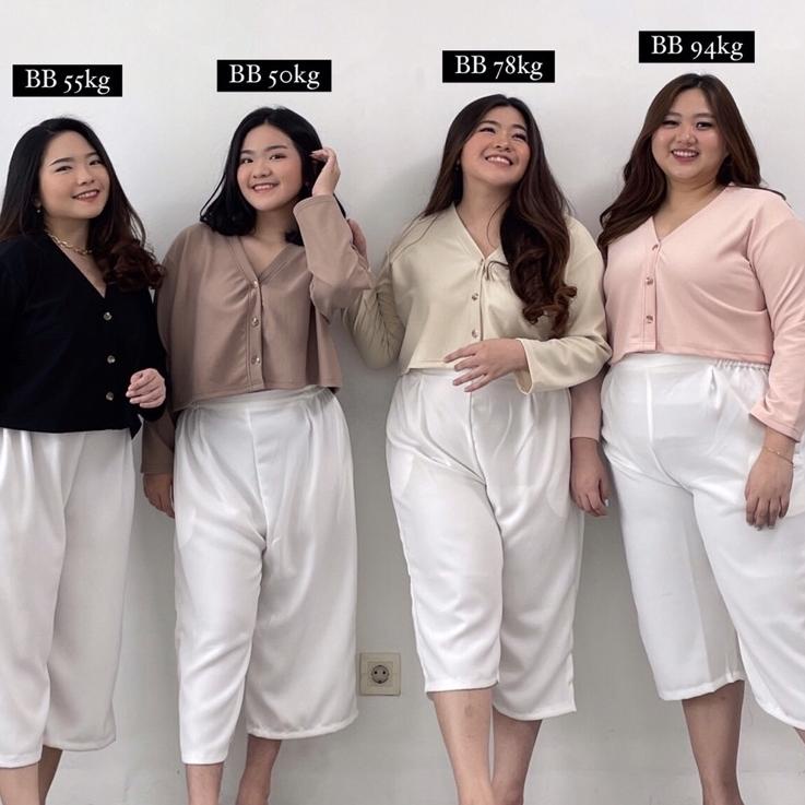 Yoona Outer Premium (outer / cardigan / outer kekinian / kancing marble/ outer bigsize / outer jumbo