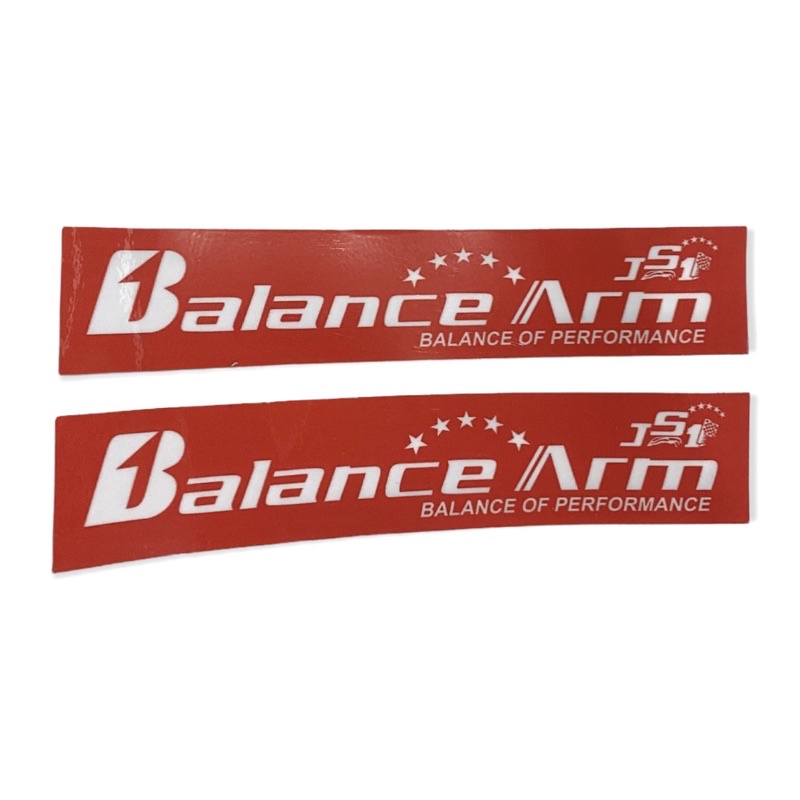 stiker sticker balance arm js1 bahan maxdecal kuat tebal super glossy