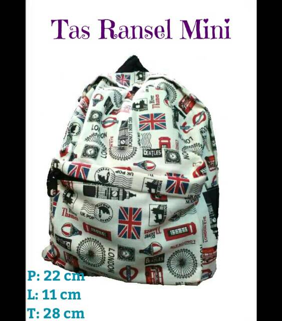 TERMURAH! BEST SELLER! Tas Ransel Mini / Tas Wanita Banyak Variasi - Souvenir Unik Cantik Lucu Jogha