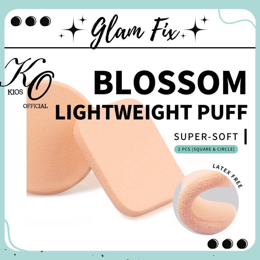 Glam Fix Blossom Lightweight Pressed Powder Puff