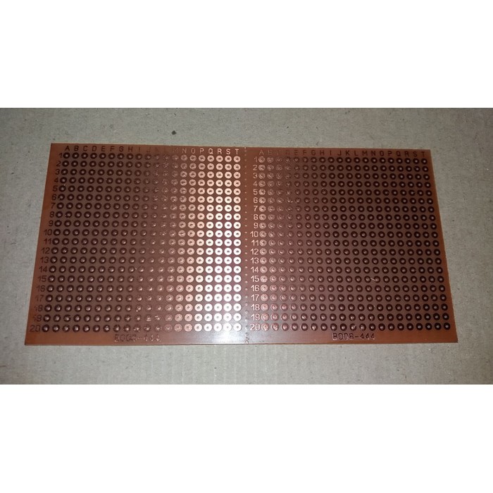 PCB bolong lubang standard ukuran 8.3x16.6 cm