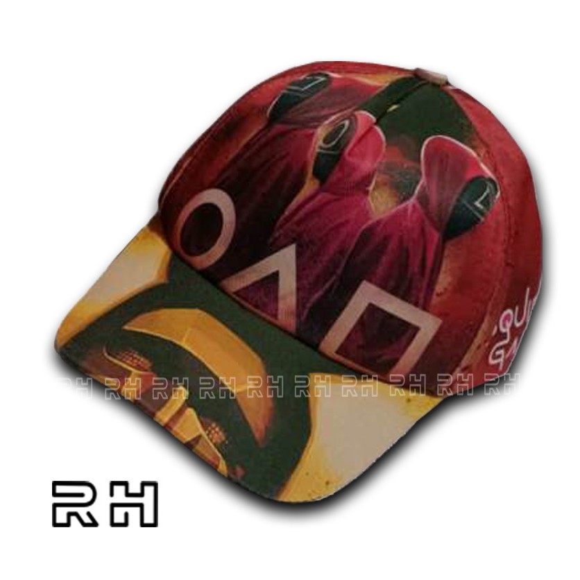 RH - TOPI ANAK SQUIDGAME TOPI BASEBALL TOPI KARAKTER KEKINIAN