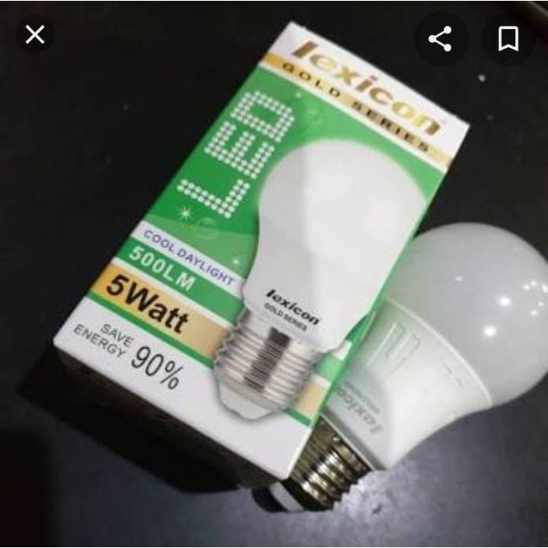 LAMPU LED BULB LEXICON 5 WATT GOLD SERIES