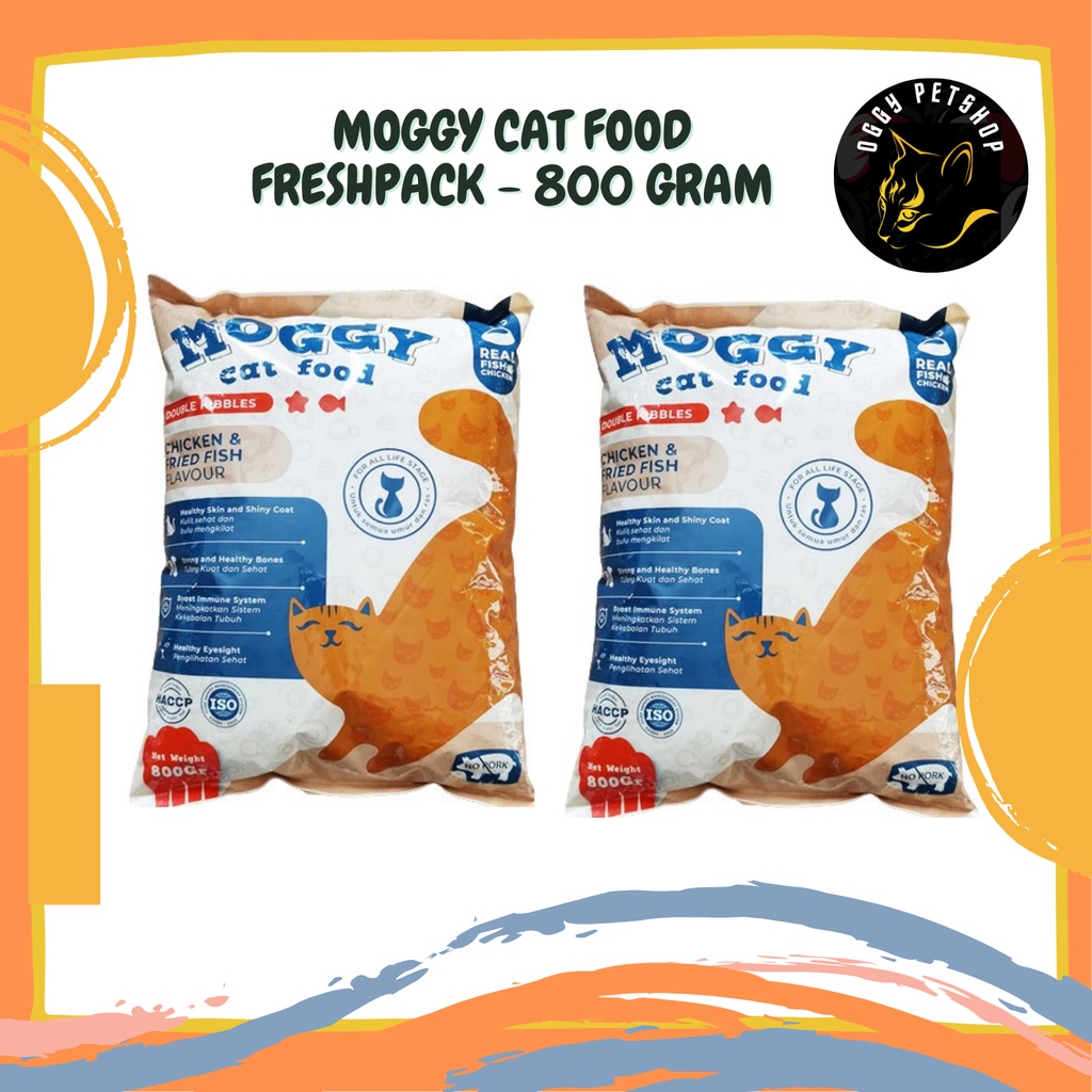 Moggy Cat Food Kemasan 800 Gram - Makanan Kucing