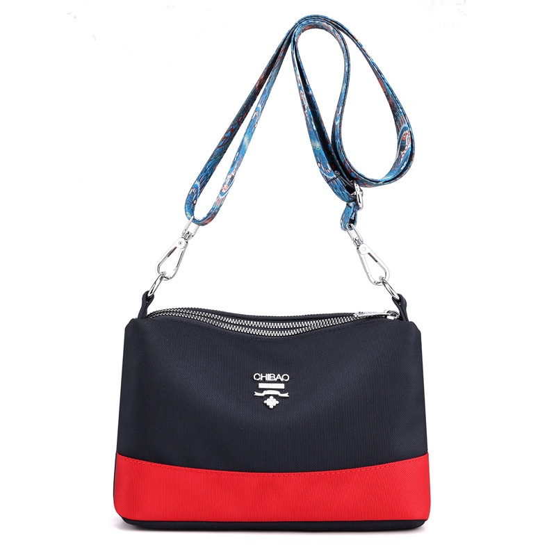 TAS SELEMPANG WANITA CHIBAO IMPORT ORI KANVAS NAVY MERAH TA626N1 SLING BAG AYALA CEWEK KOREA KECIL PREMIUM FASHION REMAJA KEKINIAN MURAH SIMPLE CASUAL BRANDED BATAM