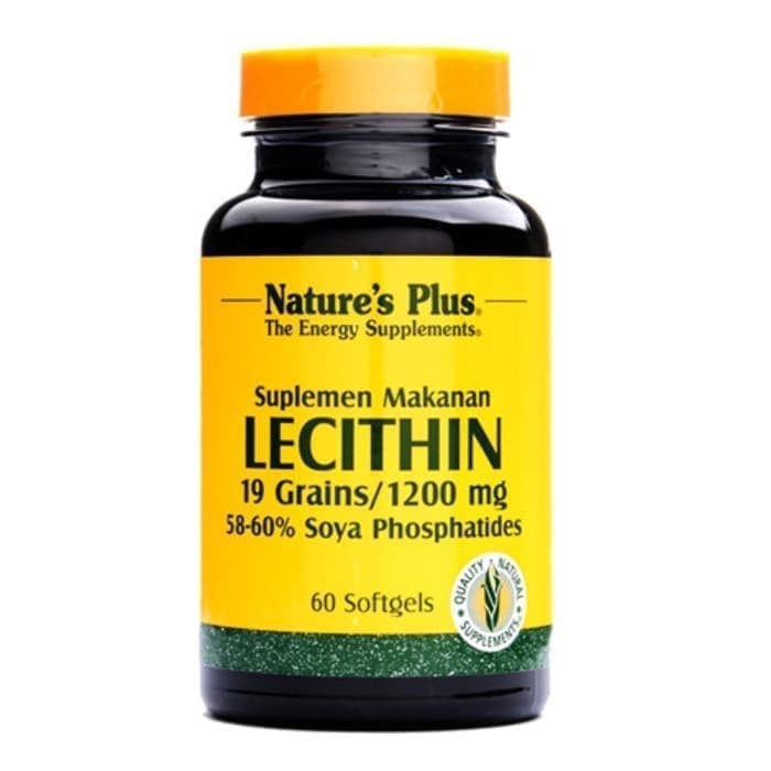 DISKON -  NATURE'S NATURES NATURE PLUS LECITHIN LESITIN 1200MG OTAK 60 SOFTGELS