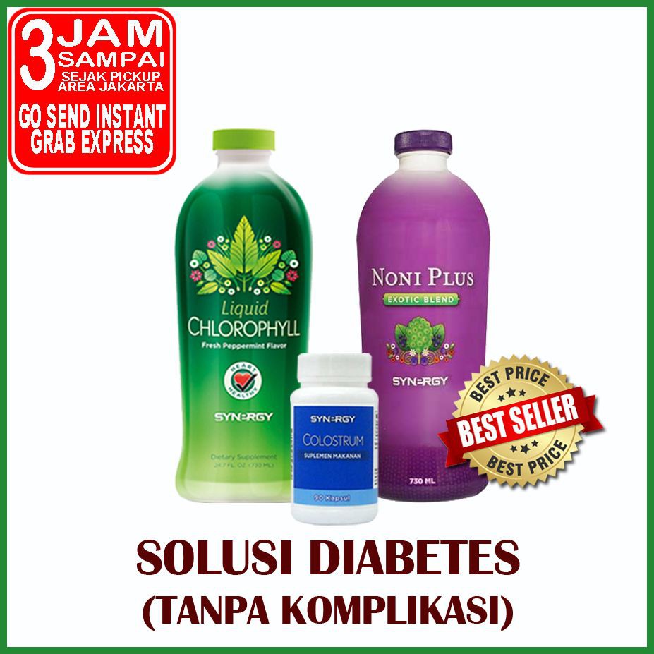 Chlorophyll + Colostrum + Noniplus - Obat Alternatif Diabetes