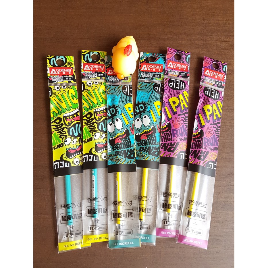 

PRODUK TERLARIS Isi Pulpen/ Refill Pulpen Gel Bisa Dihapus Monster Party 0.35mm TERBARU