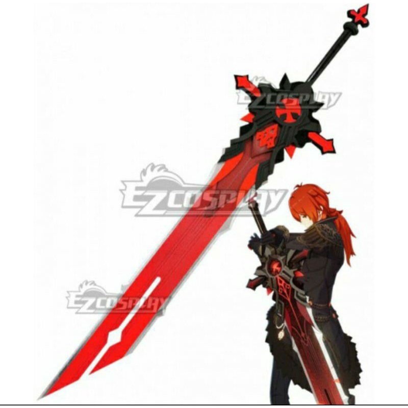 Mainan kayu Sword Genshin impact Wolf's Gravestone