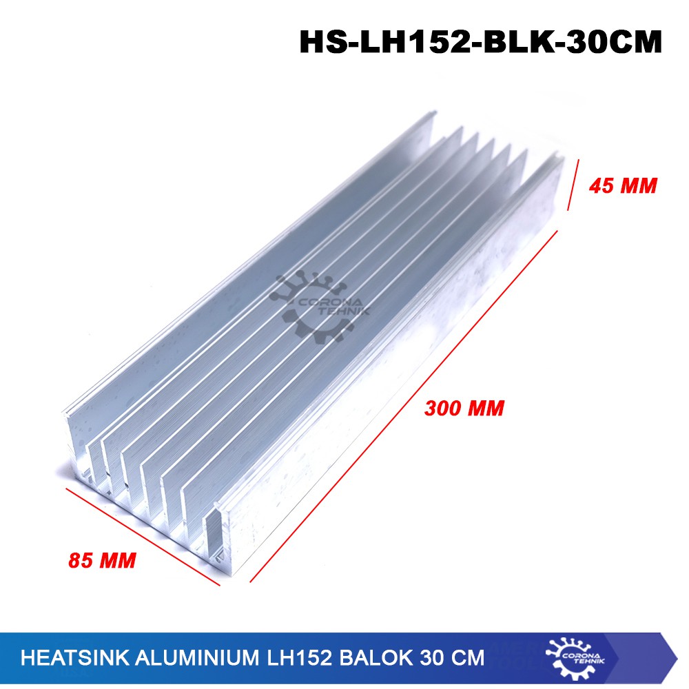 LH152 Balok 30 cm Heatsink Aluminium