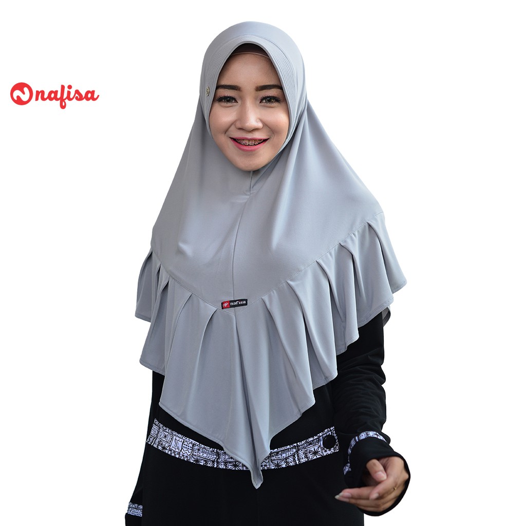 Jilbab Nafisa Yess/NF Tyass/Jilbab Rempel/HIjan Instan/Kerudung Syari