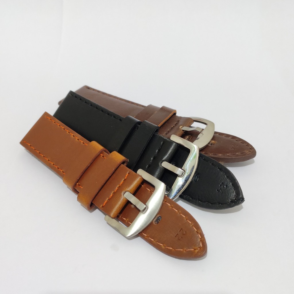 TALI KULIT STRAP WATCH JAM TANGAN LEATHER TEBAL BAGUS.