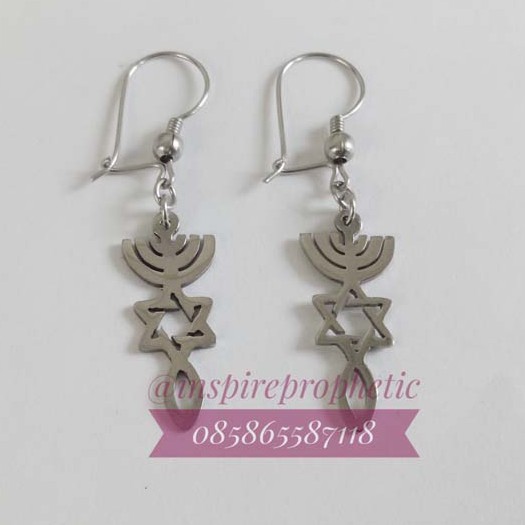 Anting Mesianik. Aksesoris Profetik. Souvenir Rohani. Kado Natal. Gift Natal. Anting Profetik