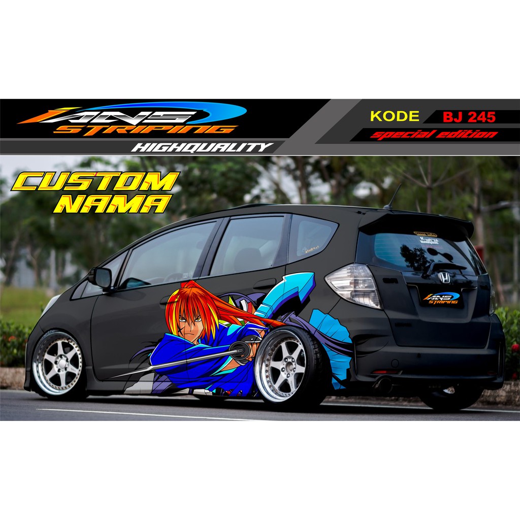 DECAL STICKER MOBIL HONDA JAZZ, BRIO, AVANZA, YARIS, MOBILIO, AGYA / STICKER MOBIL