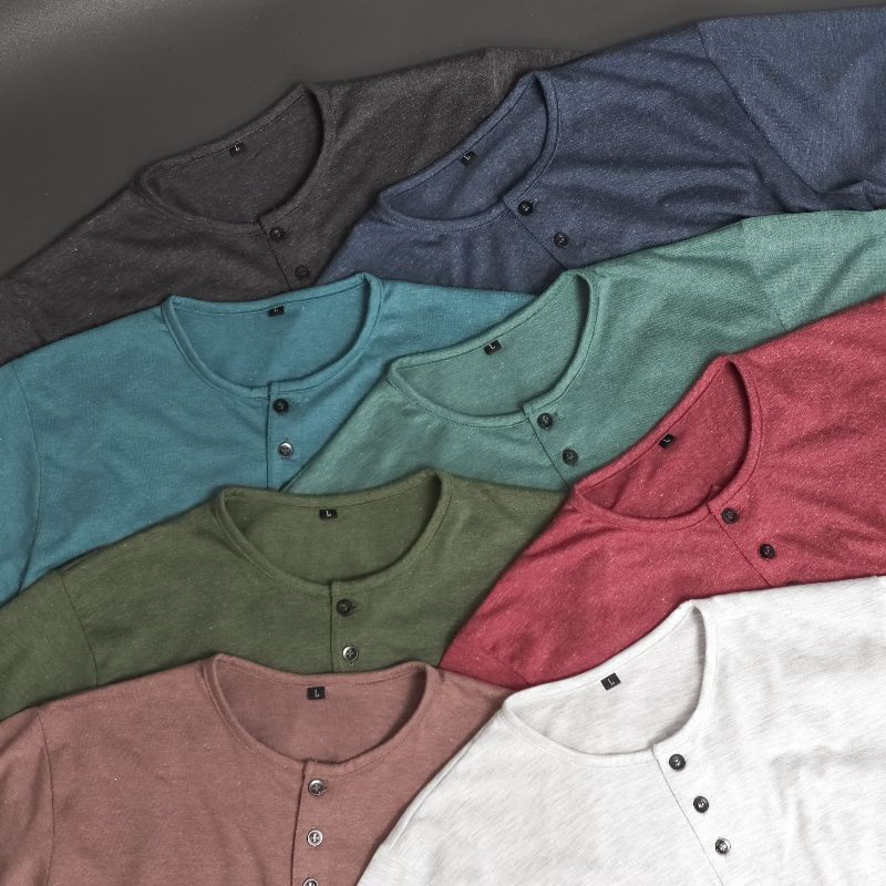 Kaos Polos Kancing / Kaos Polos Henley / Kaos Polos Misty