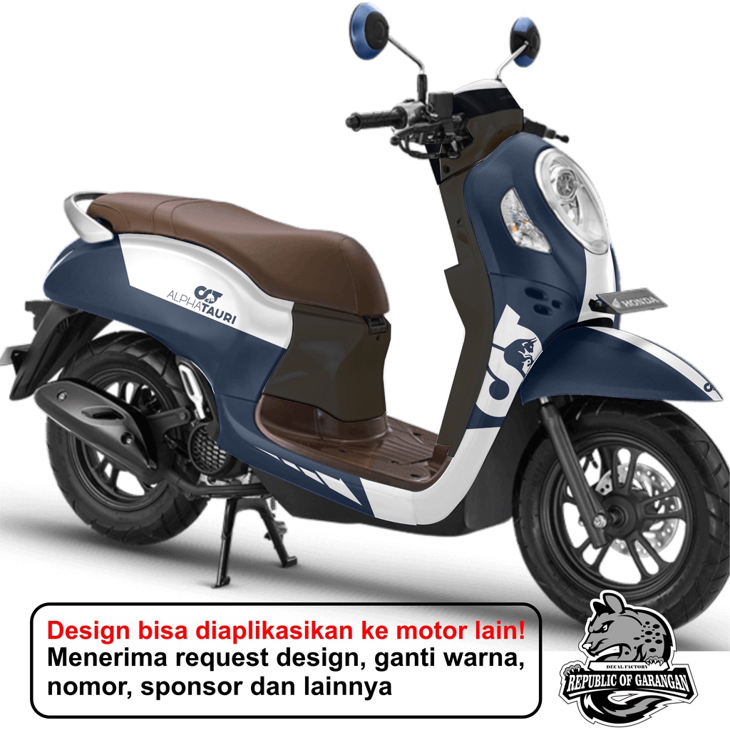 Decal scoopy full body Full Blok Decal Scopy Dekal New Fi new 2020-2021 alphatauri